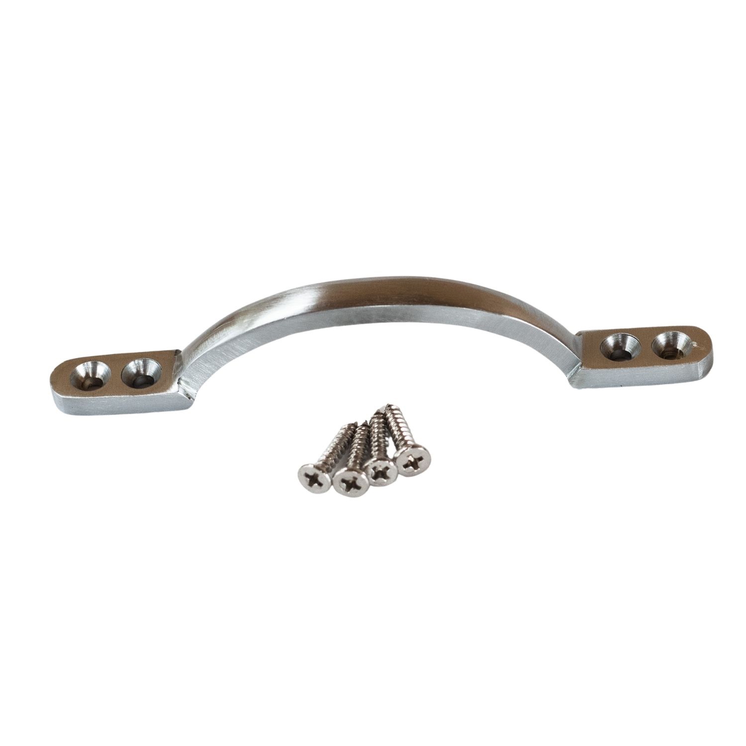 D Handle Polished Chrome