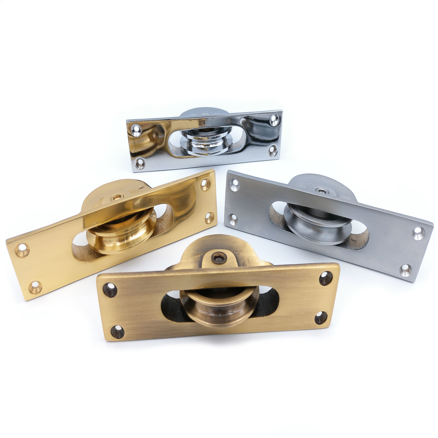 Traditional Heavy Cast Brass Pulley