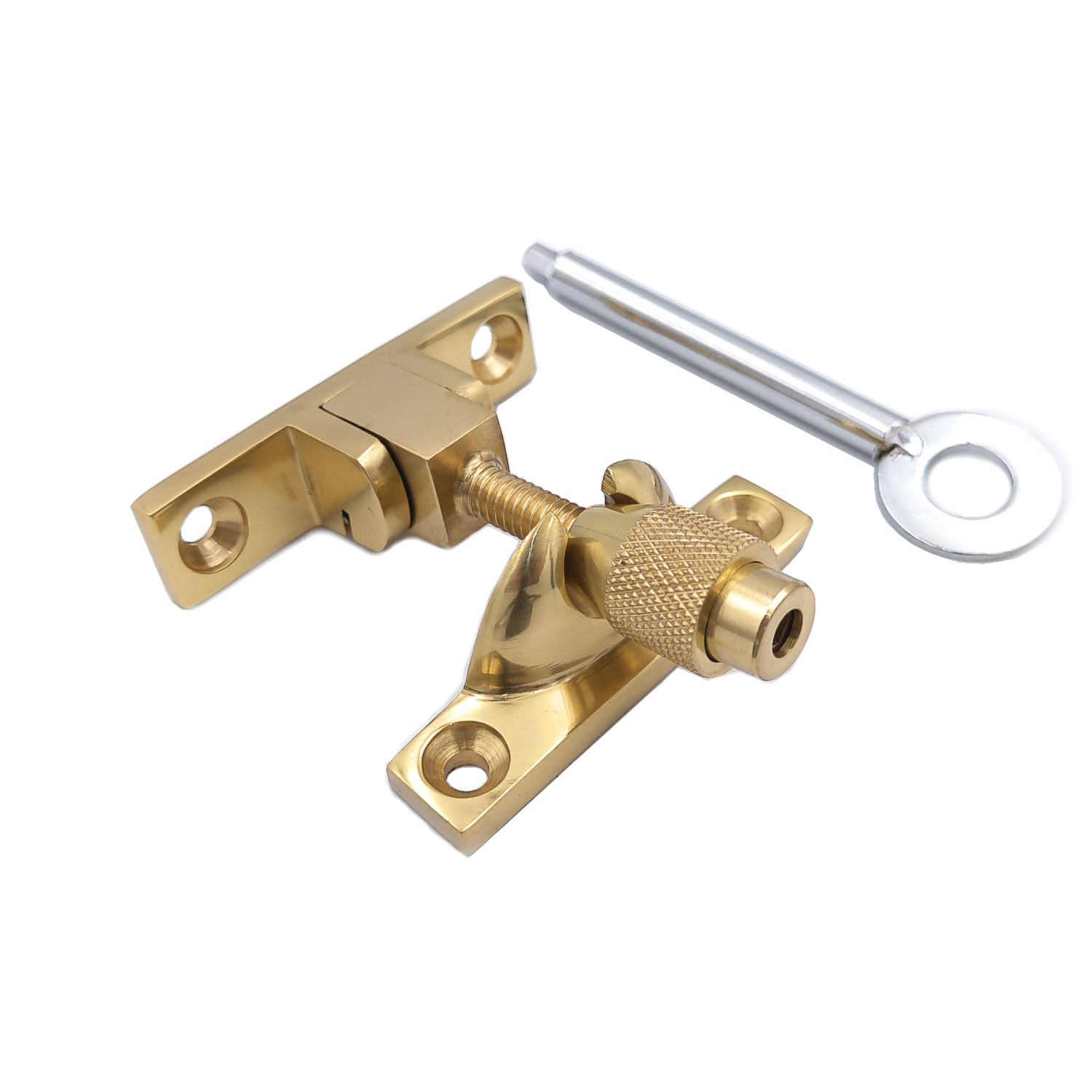 Brighton Fastener Small - Polished Brass - Locking