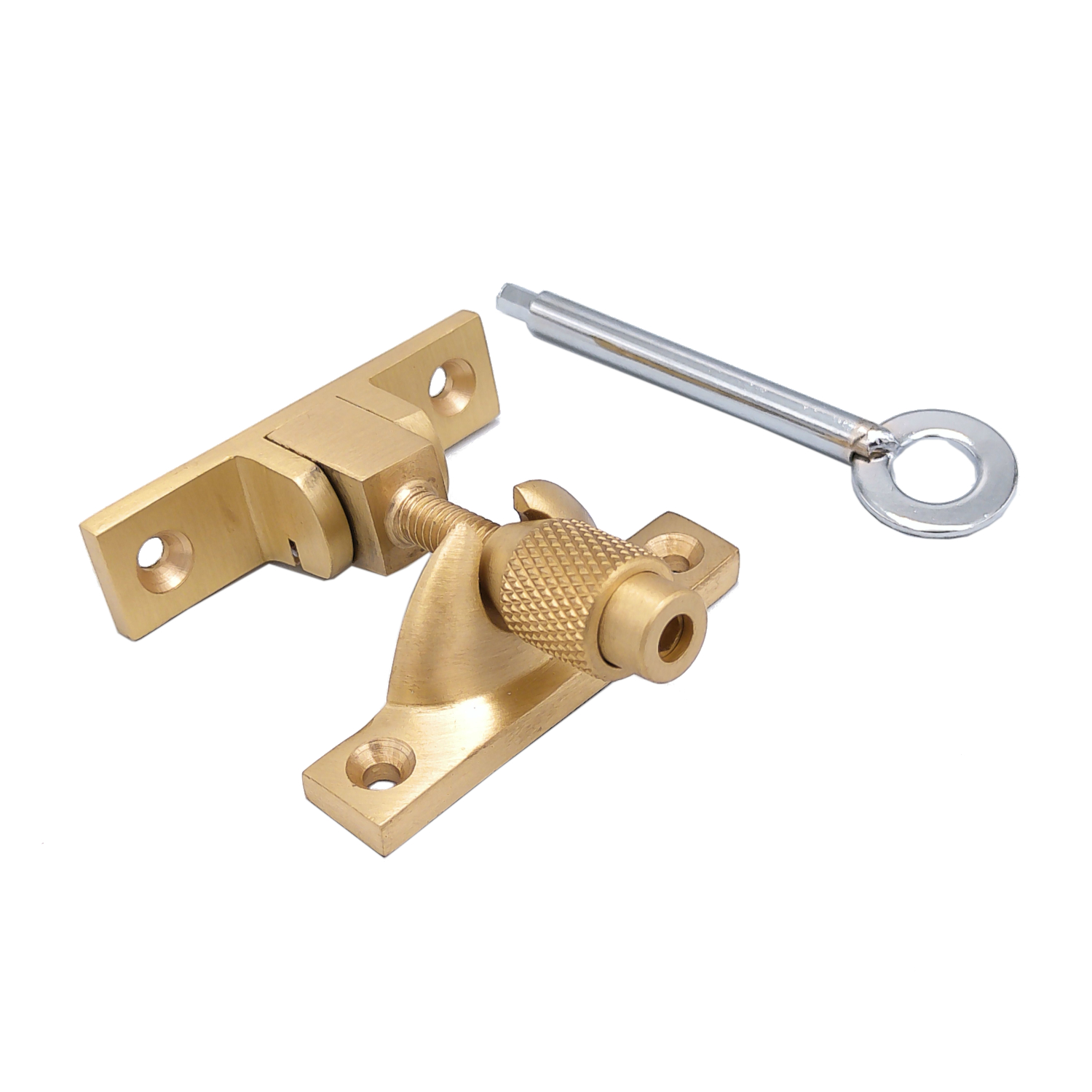 Brighton Fastener Small - Satin Brass - Locking