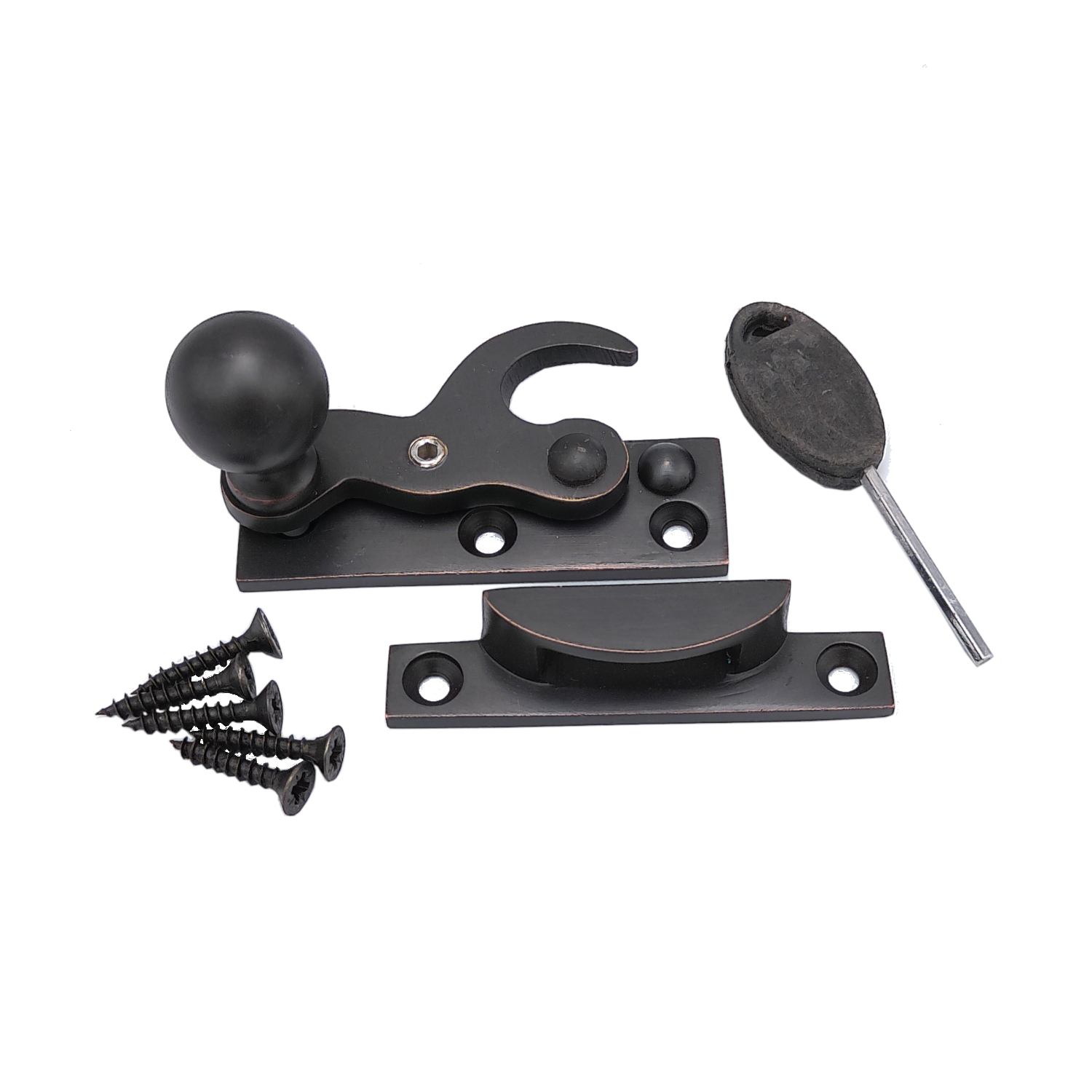 Hook Fastener Antique Bronze - Locking