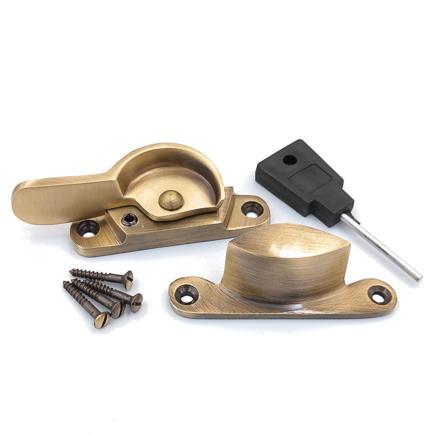 Fitch Fastener Antique Brass - Locking