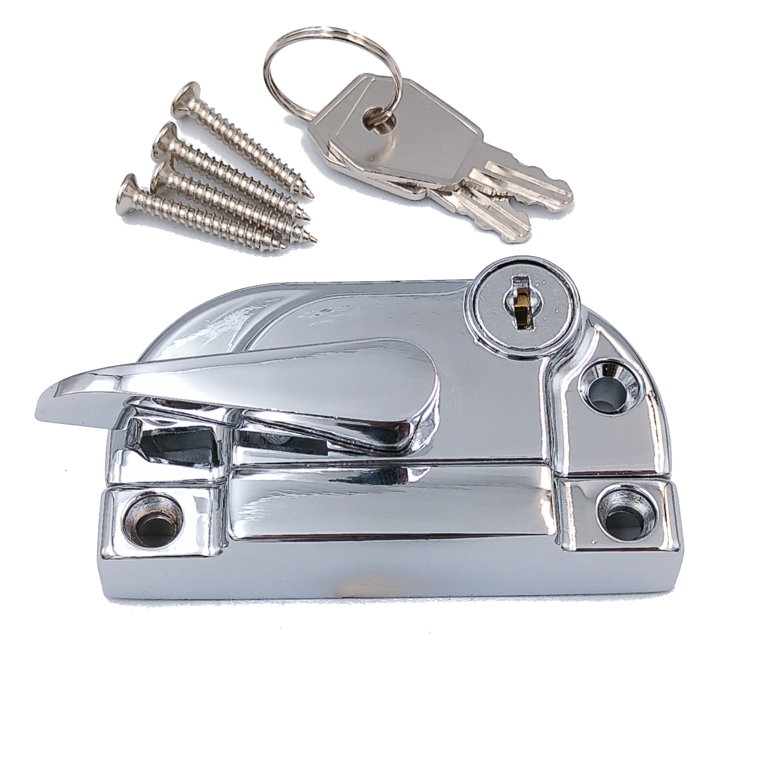 Secure Fastener Polished Chrome Locking