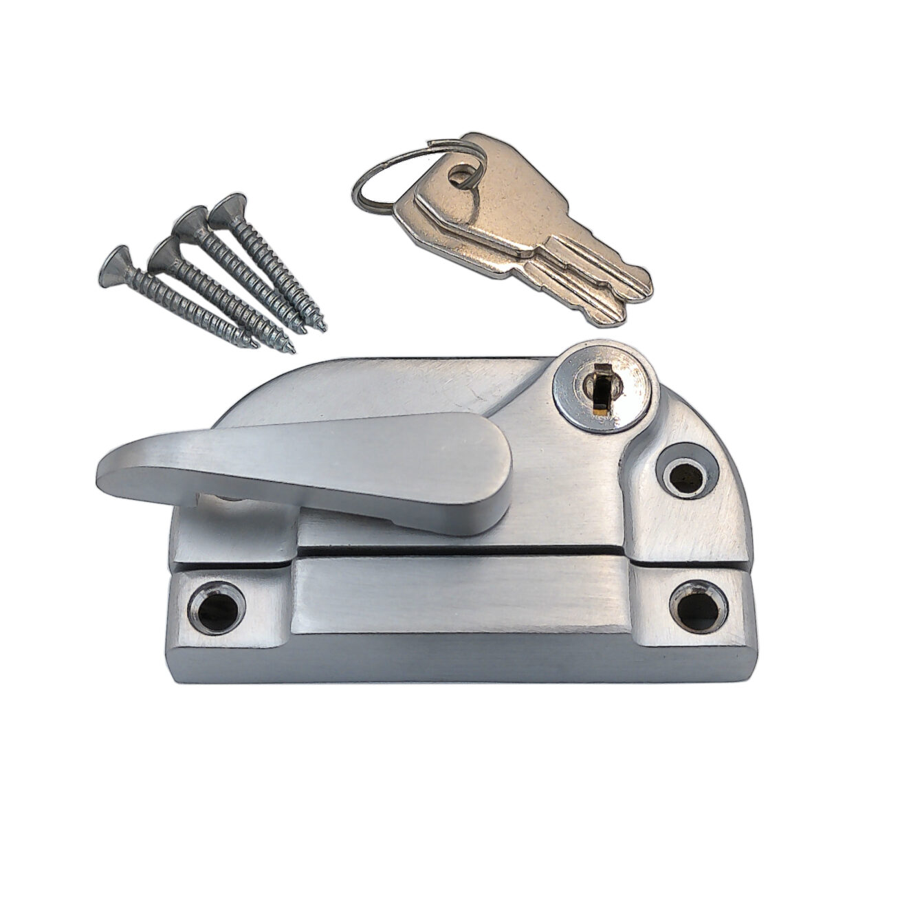 Secure Fastener Satin Chrome Locking