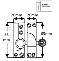 Straight Arm Fastener Old Beehive Knob Polished Brass - Standard - Non-Locking