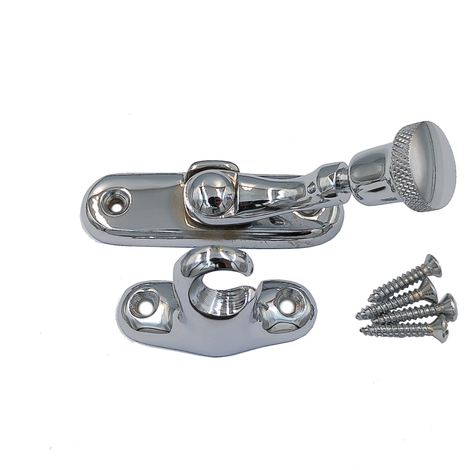 Swing Arm Brighton Fastener - Polished Chrome - Non-Locking