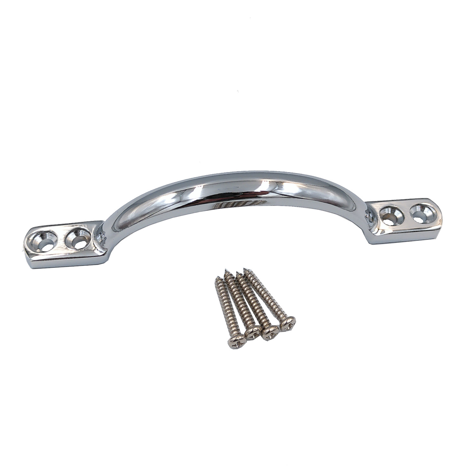 D Handle Polished Chrome