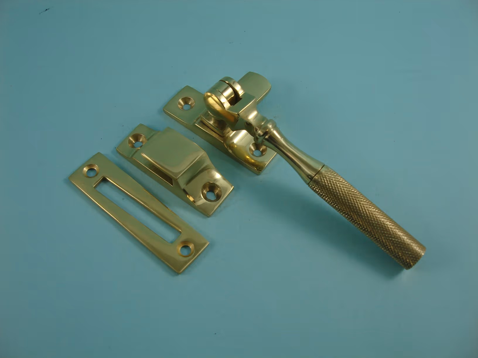 Knurled Casement Fastener with Hook & Mortice Plate