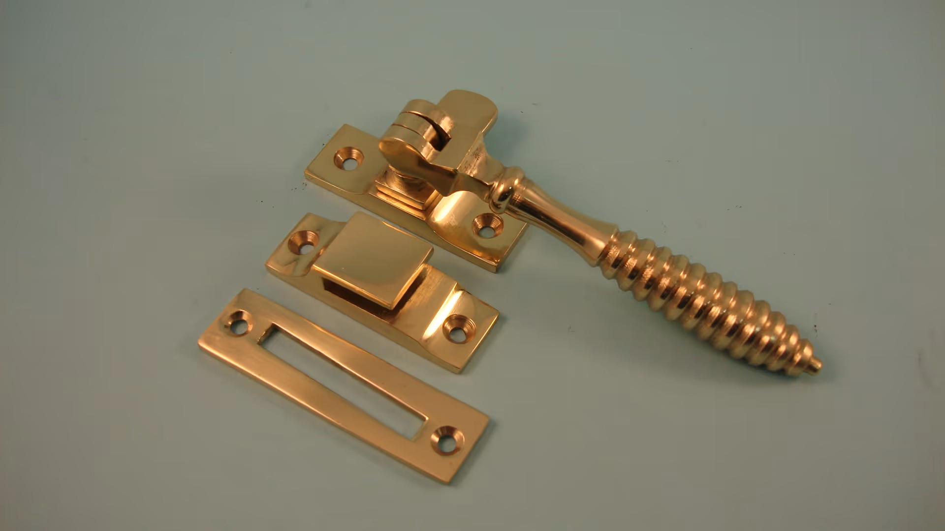 Reeded Casement Fastener with Hook & Mortice Plate